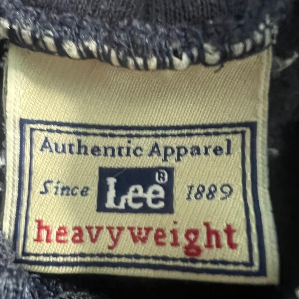Lee Zip Up Hoodie Mens L Navy Blue USPS United States Postal Service Logo Heavy - Picture 4 of 11